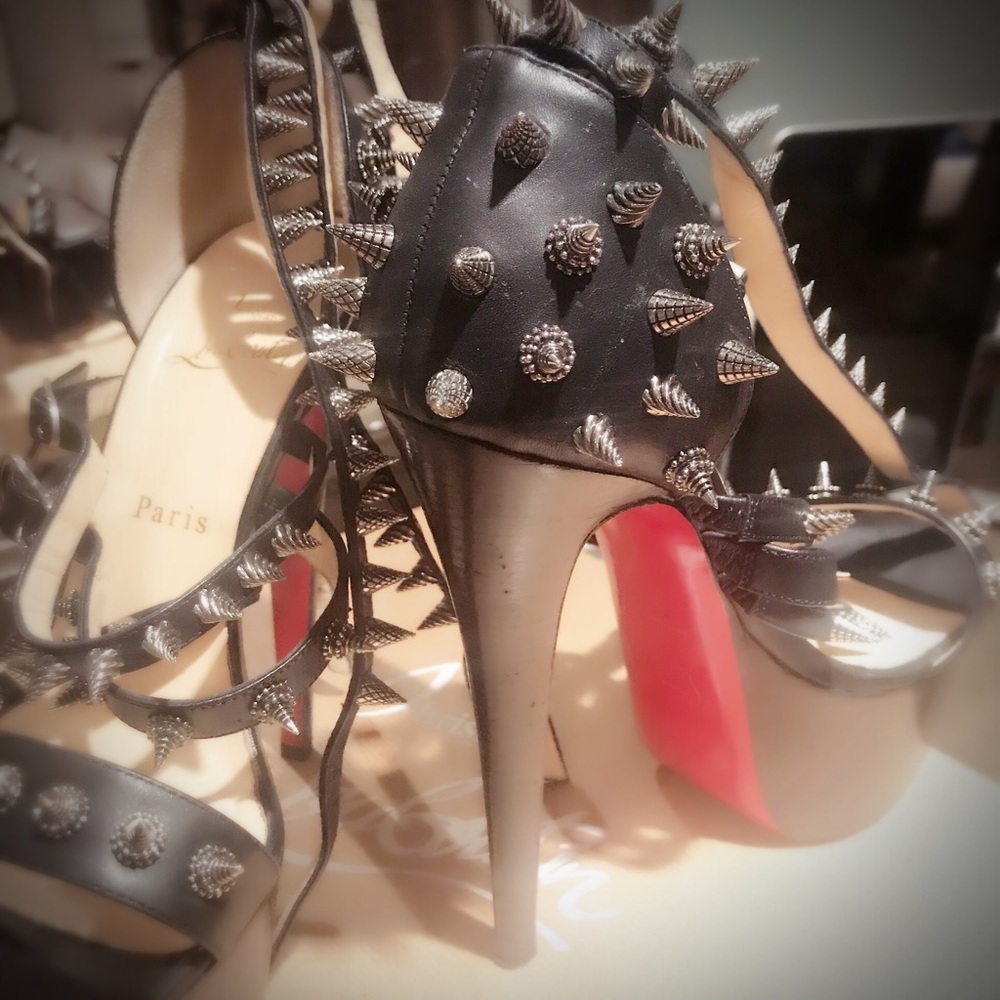 Christian louboutin spike shoes